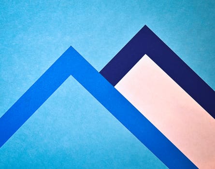 abstract background blue two papers moutains