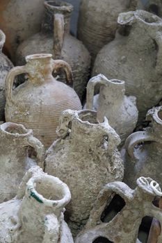 Group of ancient amphoras