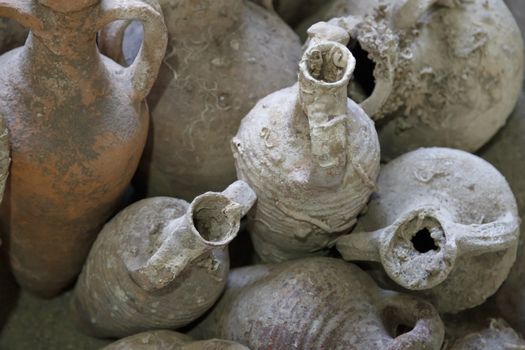 Group of ancient amphoras