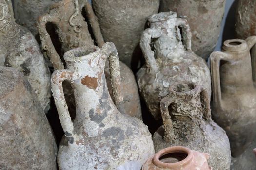 Group of ancient amphoras