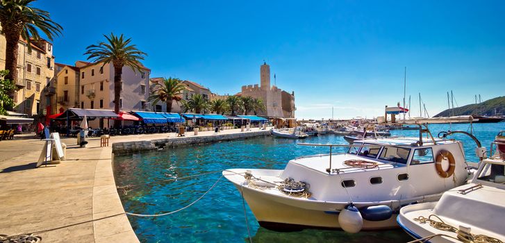 Mediterranean town of Komiza on Vis island, Dalmatia, Croatia