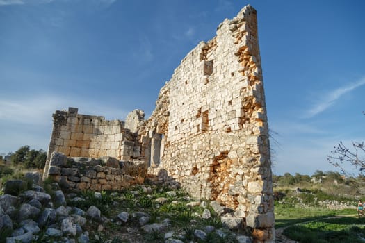 Roman period historical ancient city Canytelis in Mersin.