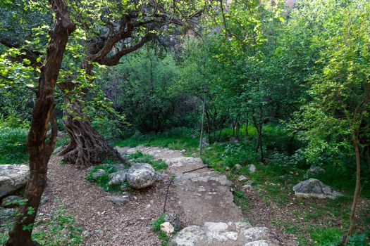 Paradise, Hell (Cennet Cehennem) cave ruins in Mersin, Turkey.