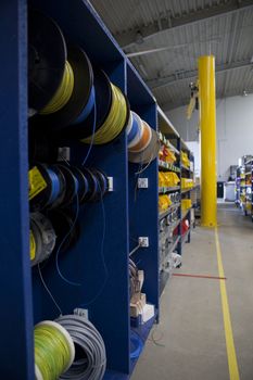 factory stockroom wires shel