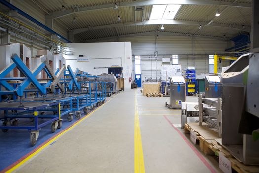 modern manufacture factory, floor