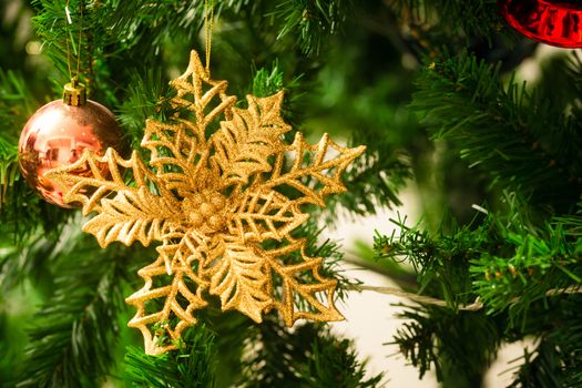 an accessory for decoration on  christmas tree