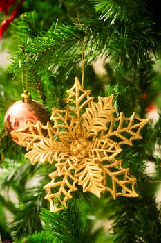 an accessory for decoration on  christmas tree