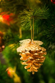an accessory for decoration on  christmas tree