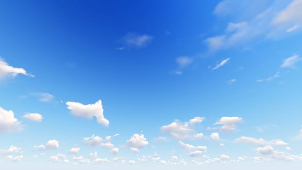 Cloudy blue sky abstract background, blue sky background with tiny clouds, 3d rendering

