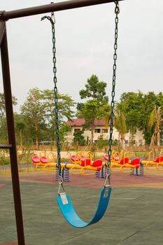 The swings in the playground