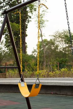 The swings in the playground