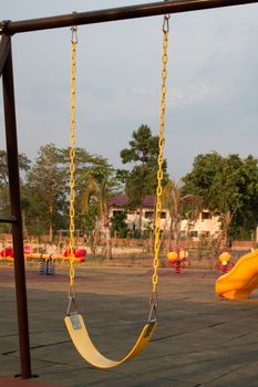 The swings in the playground