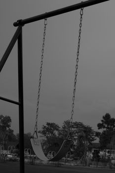 The swings in the playground