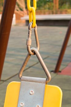 The swings in the playground