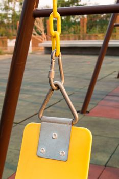 The swings in the playground