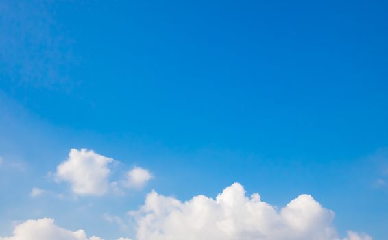 Beautiful of blue sky and group of cloud