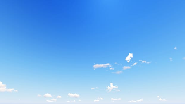 Cloudy blue sky abstract background, blue sky background with tiny clouds, 3d rendering

