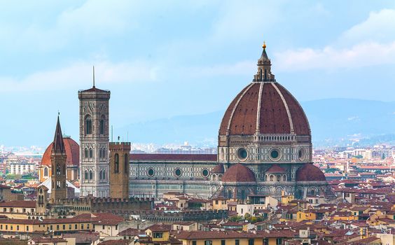 Panoramic view of Santa Maria Novella in Florence