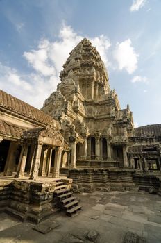 Central Tower of Angkor Wat in Siem Reap, Cambodia