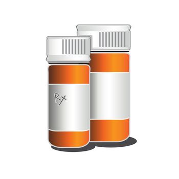 Rx Bottles rasterized illustration