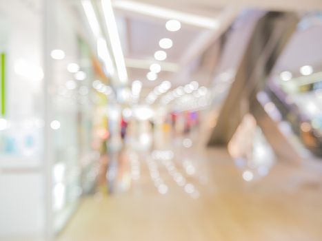 Abstract background of shopping mall, shallow depth of focus.