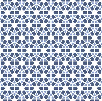abstract background or textile hexagonal blue winter pattern