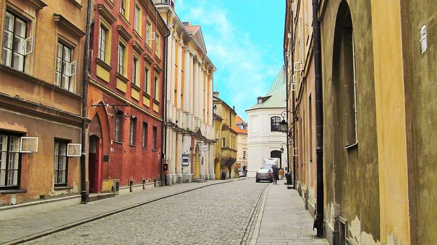 Old street in the historical center of Riga