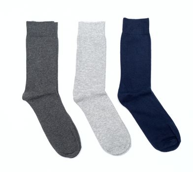 men's socks on a white background