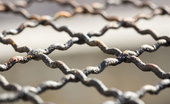 Barbecue Grill Grate close up.