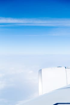 view from airplane background