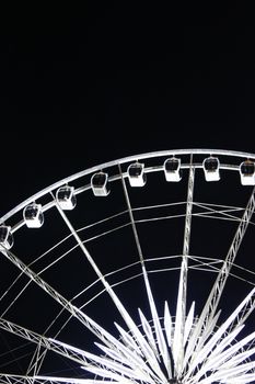 Big Wheel with lighting at night