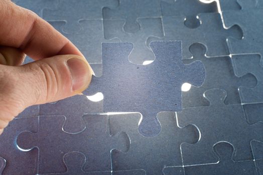 Missing jigsaw puzzle piece for completing the final puzzle piece