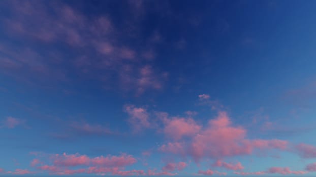 Cloudy blue sky abstract background, blue sky background with tiny clouds, 3d rendering

