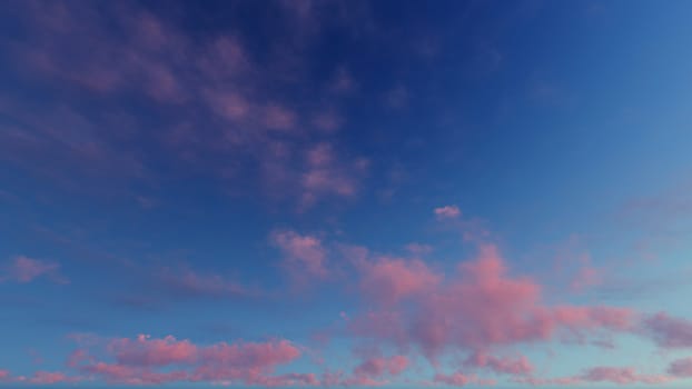 Cloudy blue sky abstract background, blue sky background with tiny clouds, 3d rendering

