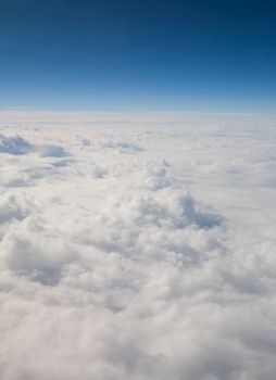 Fuerteventura Canarian island from plane window view