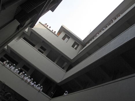 Mother House, the residence of Mother Teresa and headquarters of Missionaries of Charity in Kolkata, West Bengal, India on January 27,2009.