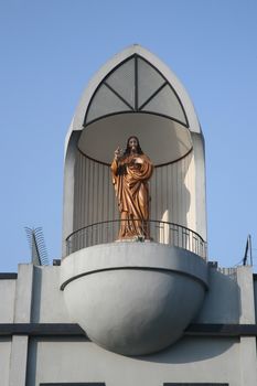 Sacred Heart of Jesus, Prem Dan, one of the houses established by Mother Teresa and run by the Missionaries of Charity in Kolkata, India on January 26, 2009.