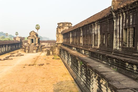 Angkor wat temple in  Siem Reap Cambodia