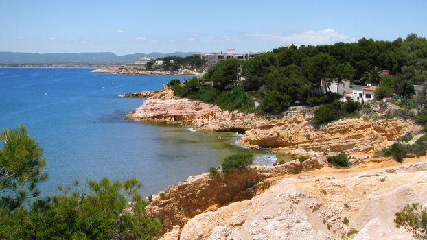 The photo was taken on the Mediterranean coast near the town of Salou (Spain)