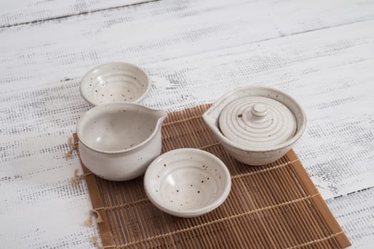 Earthenware for tea for Chinese traditional ceremony