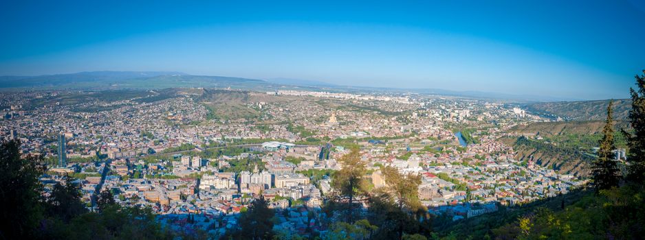 panoramic view of the city Tbilisi Georgian capital