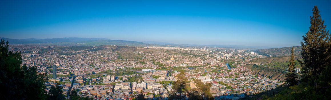panoramic view of the city Tbilisi Georgian capital