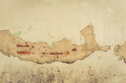 old wall with cracks background, vintage wall