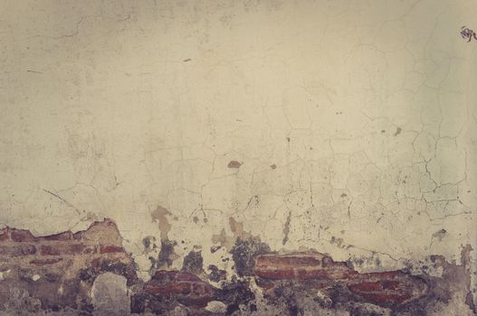 old wall with cracks background, vintage wall