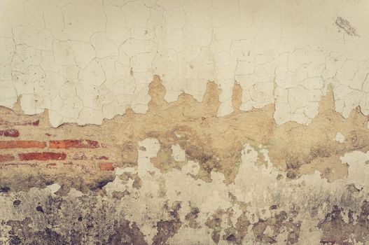 old wall with cracks background, vintage wall