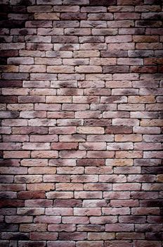 Old grunge brick wall background, vintage style