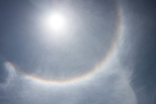 sun halo phenomenon in thailand