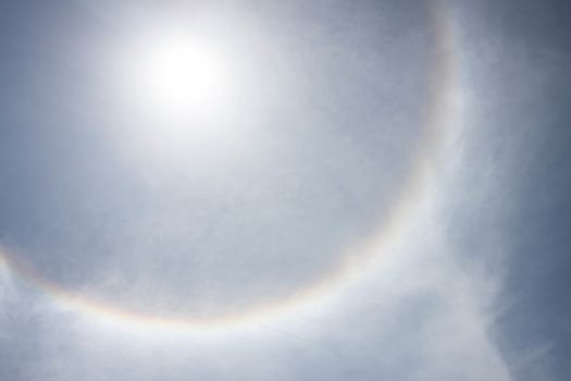 sun halo phenomenon in thailand