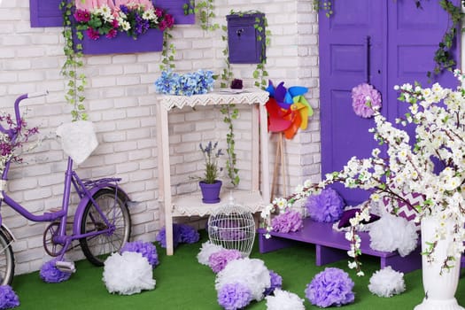 Spring time cute and bright decor in the studio