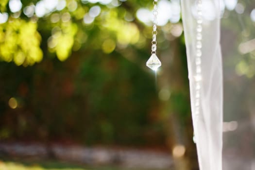 Bokeh green nature background.
